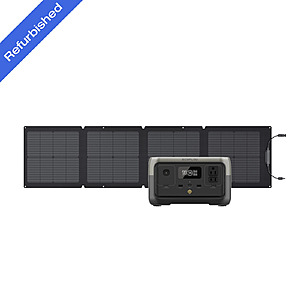 Certified Refurbished: EcoFlow Solar Generator RIVER 2 256Wh + 110W Solar Panel $159.2