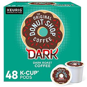 [S&S] $21.98: The Original Donut Shop Coffee Dark, Keurig Single Serve K-Cup Pods, Dark Roast Coffee, 48 Count