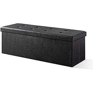 $27.31* | Otto & Ben Folding Storage Chest w/ Memory Foam Seat (Black) at Amazon