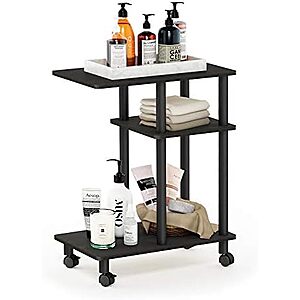 $10.45* | Furinno Turn-N-Tube C Shaped Side Table w/ Casters (Espresso/Black) at Amazon
