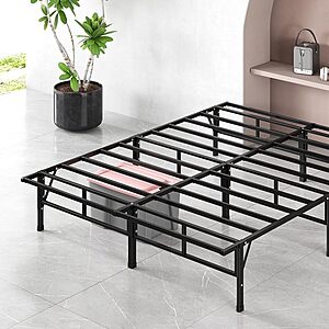 ZINUS SmartBase Compack Mattress Foundation, 14 Inch Metal Bed Frame, No Box Spring Needed, Sturdy Steel Slat Support, King $42.24