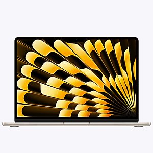 Apple MacBook Air (2026) 13 in., Apple M5 10-Core CPU, 8-Core GPU, 16 GB RAM, 512 GB SSD. Starlight, Silver or Midnight. Free Shipping. $928