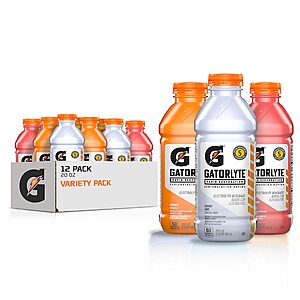 [S&S] $21.94: Gatorlyte Rapid Rehydration Electrolyte Drink, 3 Flavor Variety Pack, 20 fl oz Bottles, 12 Pack