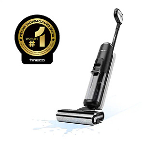 Tineco - FloorWasher Flashdry 6 Cordless Wet Dry Vacuum & Mop, Heated Drying Self-Cleaning, Hard Floor Scrubber, Pet Hair - Black $249.99