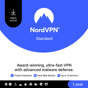 1-Year NordVPN Standard Internet Security and Privacy Software 10 Devices $30 & More
