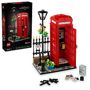 WM+ early access, LEGO Ideas Red London Telephone Booth and Cell Phone Holder for Build and Display - London Souvenir Gift, $85