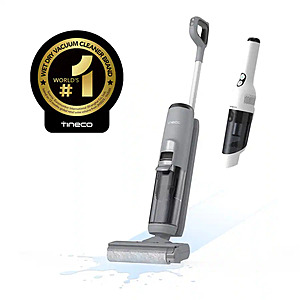 Tineco - GO XL Cordless Wet/Dry Mop and Vacuum with GO Mini Handheld Vacuum Bundle,W Self-Cleaning Dock - Grey+Black $179.99