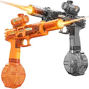 [Prime] 2-Pack Handwell Electric Water Gun w/ LED Light & 400CC Tank $15.99 ($7.99 each) + Free Shipping