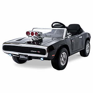 Fast & Furious Dodge Charger 12V Kids Ride on Car, Battery Powered Electric Vehicle with Parental Remote Control, $198, FS, Walmart