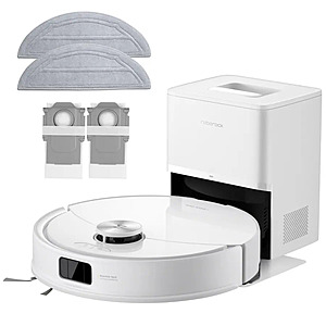Roborock - Q10 Series Robot Vacuum & Mop, 10000Pa Suction, 70 Days Self-Emptying, Anti-Tangle Brush, Obstacle Avoidance - White $259.99