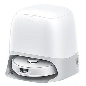 Roborock - Qrevo Curv Robot Vacuum & Mop w/Self-Washing & Emptying Dock,Built in Voice Assist,Zero-Tangling Brush,Scheduled Clean - White $649.99