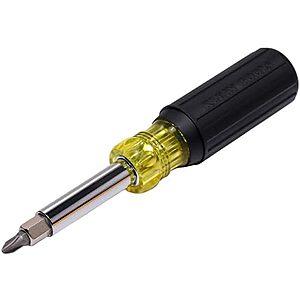 $11.98* | Klein Tools 11-in-1 Multi Bit Screwdriver & Nut Driver w/ Cushion Grip Handle at Amazon