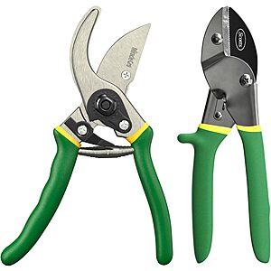 2-Piece Miracle-Gro 8" Pruning Shears Set w/ Bypass & Anvil Pruner $12.00 + Free Shipping w/ Prime or on $35+