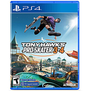 Tony Hawk's Pro Skater 3 + 4 (PS4) $17.48 + Free S/H @ eBay