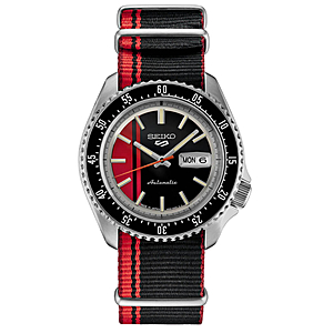 Seiko 5 Sports Series Special Creation Mens Watch - Black/Red $180