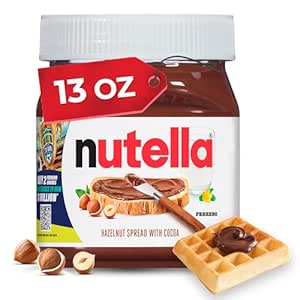 Nutella Creamy Chocolate Hazelnut Spread with Cocoa, Sweet topping for breakfast and desserts, 13 oz~$3.23 After Coupon & S&S @ Amazon
