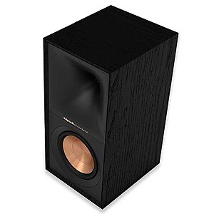 Klipsch Reference Next-Generation R-50M Horn-Loaded Bookshelf Speakers with 5.25” Spun-Copper Woofers for Best-in-Class Home Theater Sound in Black $254.99
