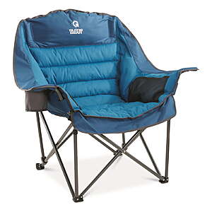 Guide Gear Oversized XL Padded Camping Chair, 400-lb. Capacity (Blue or Red Plaid) $59.99 + Free Shipping