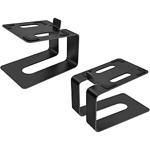 Monoprice Tilted Metal Desktop Bookshelf Speaker Stands (Pair) $17 + Free Shipping w/ Prime or on $35+ $17.03