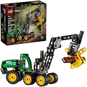 $7.99* | 117-Piece LEGO Technic: Licensed - John Deere 1470H Wheeled Harvester (42218, 2026) at Amazon