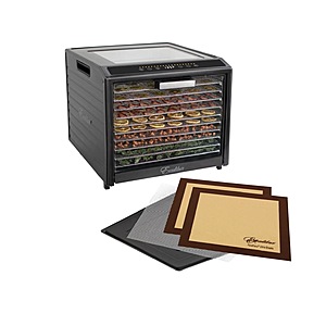 Excalibur 10 Tray Performance Digital Dehydrator Drying Sheet Bundle, Stainless Steel $239.99 free shipping Costco.com