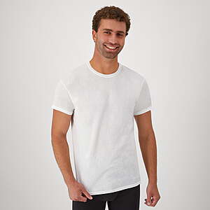 Hanes Men's White Crew T-Shirt Undershirts, 3 Pack, $7.11, Walmart