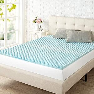 $15.24* | 1.5" Zinus Swirl Gel Cooling Memory Foam Mattress Topper (Queen) at Amazon