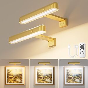 2-Pack VOLISUN Cordless Rechargeable Picture Lights for Wall $16.49 + Free Shipping w/ Prime or on $35+