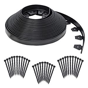 EasyFlex No-Dig Landscape Edging Kit - 100 ft., Black $42.89