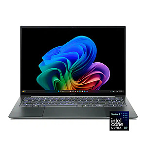 16" Acer Swift 16 AI Copilot+ 3K OLED Touchscreen Laptop (Intel Core Ultra X7 358H, 16GB RAM, 1TB SSD) $1099.99 + Free Shipping