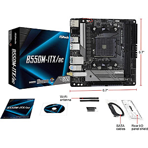 ASRock B550M-ITX/ac Mini ITX AM4 AMD Motherboard $75 + Free Shipping