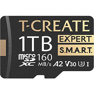 1TB TEAMGROUP T-Create Expert S.M.A.R.T. microSDXC UHSI-I/U3 V30 Memory Card $90 + Free Shipping