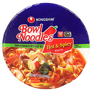 nongshim bowl noodles rolled back to $1 each