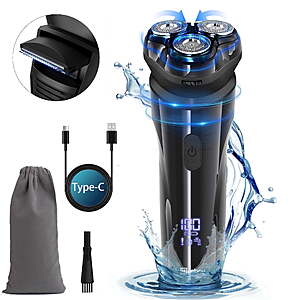 $21.09: Nicebay Electric Razor Electric Shavers, Wet/Dry Shaver LED Display Type C IPX7