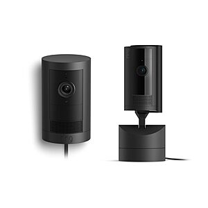 [Prime] $69.99: All-new Ring Outdoor Cam Plus Plug-In, Black with Ring Pan-Tilt Indoor Cam, Black at Amazon
