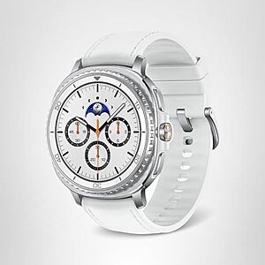 [Prime] $319.99* | 46mm Samsung Galaxy Watch 8 Classic LTE Smartwatch (White) at Amazon