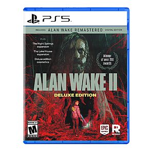 Alan Wake 2 Deluxe Edition (PlayStation 5) $29.83 + Free Shipping w/ Prime or on $35+