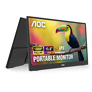 15.6" AOC Portable Monitor (1920x1080) $59.99 + Free Shipping