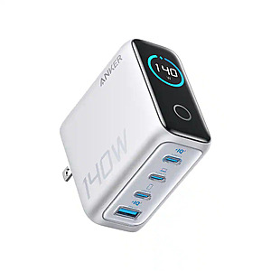 Anker 140W 4-Port PD 3.1 Laptop Charger (Silver) $55.99 + Free Shipping