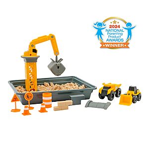 [Prime] $7.18 | CAT Dig N’ Build Dirt Playset – Moldable Dirt & Construction Toy Set with Crane & Vehicles at Amazon