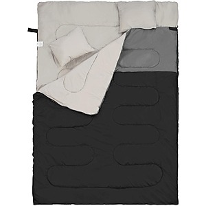 [Prime] Elevon Convertible Double Sleeping Bag w/ Compression Sack $29.60 + Free Shipping