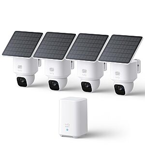 eufy Security SoloCam E30 Kit (4-pk Cameras + Homebase 2) $300 + Free Shipping