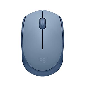 Prime Members: Logitech M170 Wireless Mouse for PC, Mac, Laptop, 2.4 GHz with USB Mini Receiver, Optical Tracking, 12-Months Battery Life, Ambidextrous - Blue Grey $9.99
