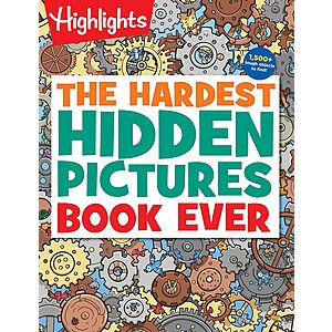 [Prime] Highlights The Hardest Hidden Pictures Book Ever: Ultra-Challenging Brain Games for Kids Ages 8-12 $4.96 + Free Shipping