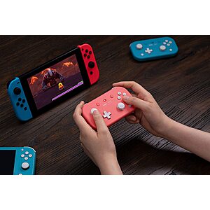 Prime Members: 8BitDo Lite 2 Bluetooth Gamepad for Switch, Android & Raspberry Pi - Pink $20.99