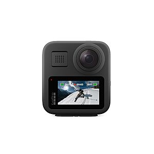 GoPro MAX — Waterproof 360 + Traditional Action Camera with Touch Screen Spherical 5.6K30 HD Video 16.6MP 360 Photos for $229