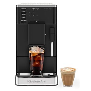 KitchenAid Fully Automatic Espresso Machine KF2 with 6 Hot and Iced Coffee Options | Built-In Grinder | Steam Wand, for $580
