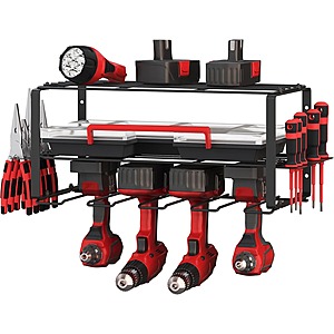 [Prime] Stalwart 3-Tier Wall Mount Power Tool Organizer Garage Shelving Unit $5.20 + Free Shipping