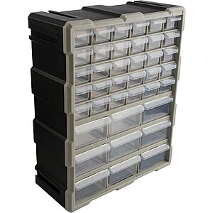 [Prime] Stalwart 39-Drawer Small Parts Tool Organizer (Black) $8.60 + Free Shipping