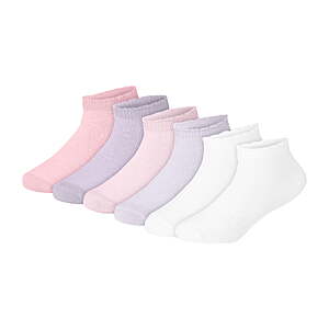 6-Pack Hanes Little Girls Pure Comfort SuperSoft Low-Cut Socks Value Pac (Sizes 6-12M to 4T-5T) $4.50 + Free S&H w/ Walmart+ or on $35+